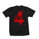 4 Hunnid Red Foil Youth T Shirt