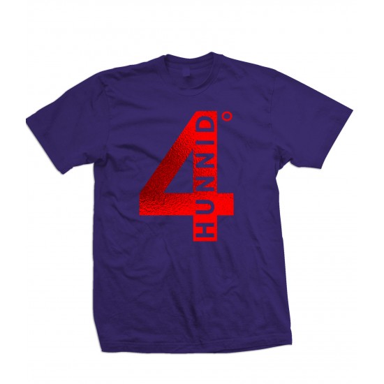 4 Hunnid Red Foil Youth T Shirt