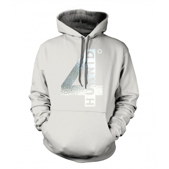 4 Hunnid Degreez Special Edition Silver Foil Hoodie