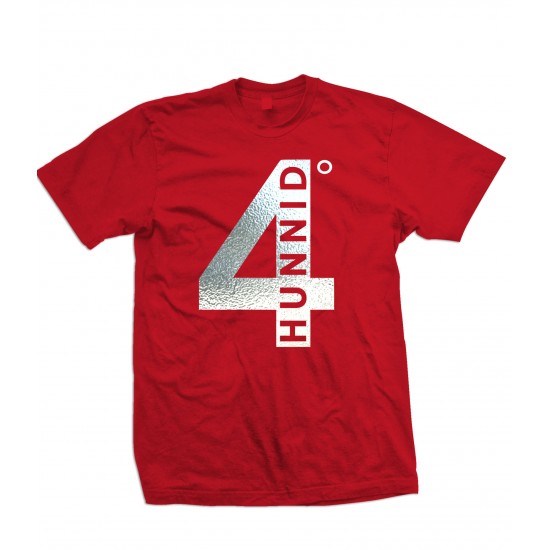 4 Hunnid Silver Foil Youth T Shirt