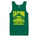 California Land of the Rich & Famous Tank Top Yellow Print