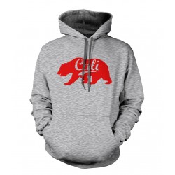 California Republic Bear Hoodie Black Print - ZD5-GD354 Explicit Clothing™