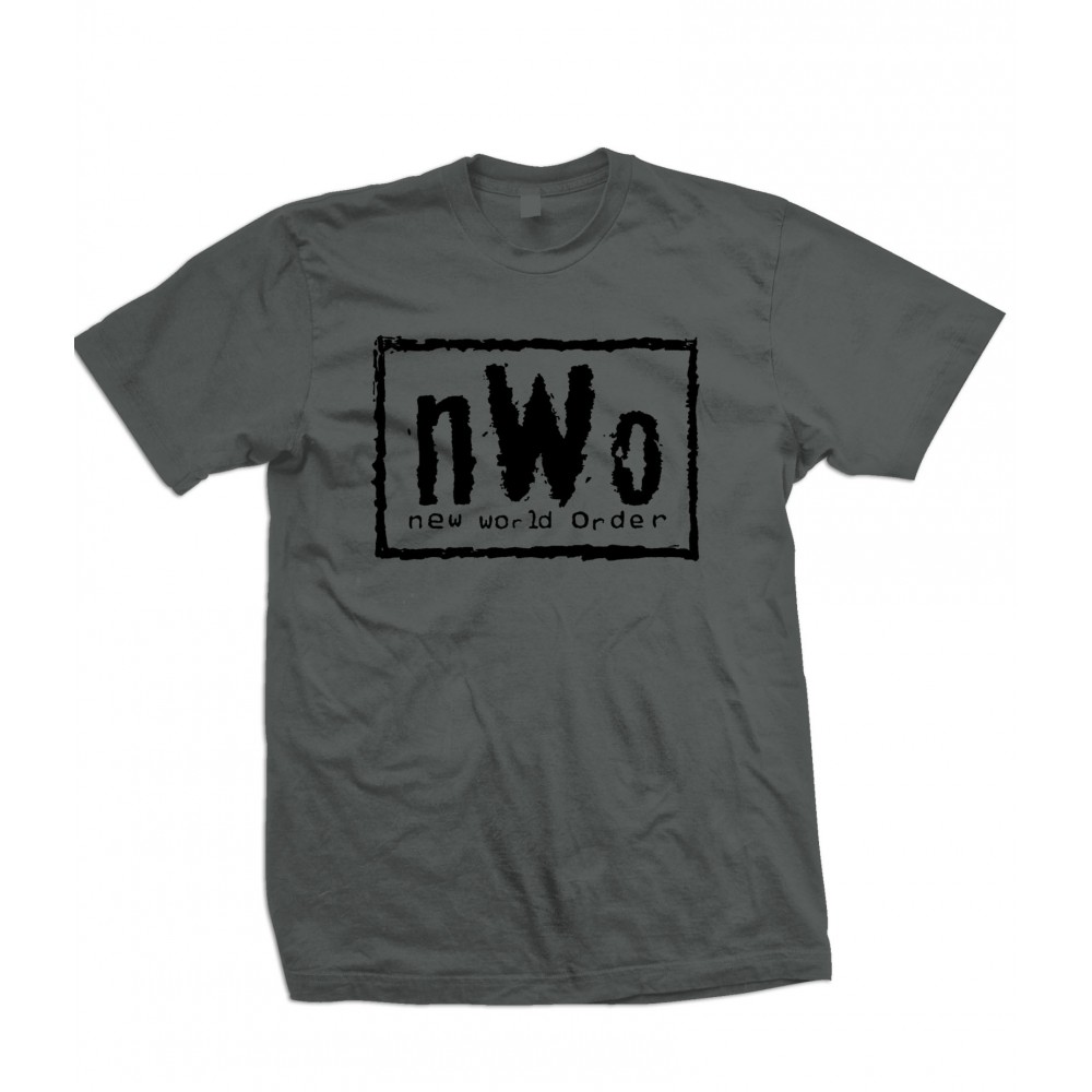 nWo Logo T Shirt New World Order Black Print - ZF2 Explicit Clothing™