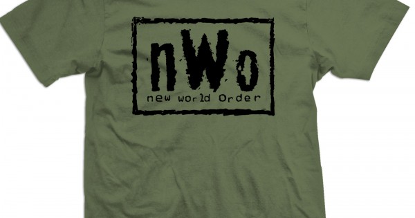 nWo Logo T Shirt New World Order Black Print - ZF2 Explicit Clothing™