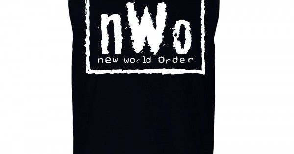 nWo Logo Sleeveless Shirt White Print - ZF2-GD198 Explicit Clothing™