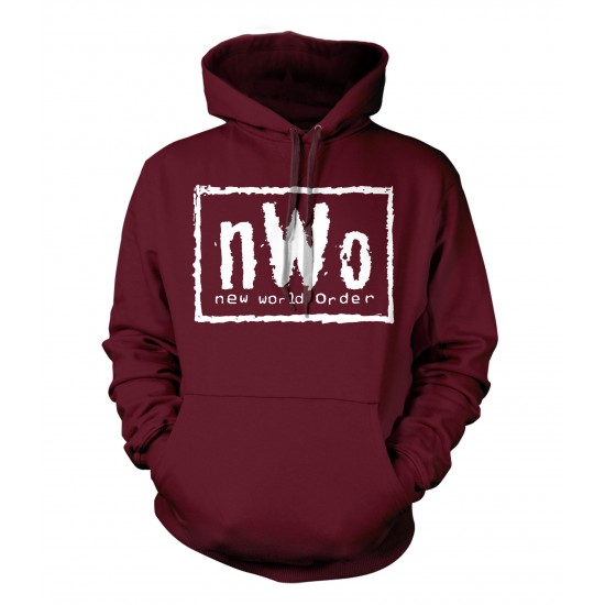 nWo Logo Hoodie White Print - ZF2-GD354 Explicit Clothing™