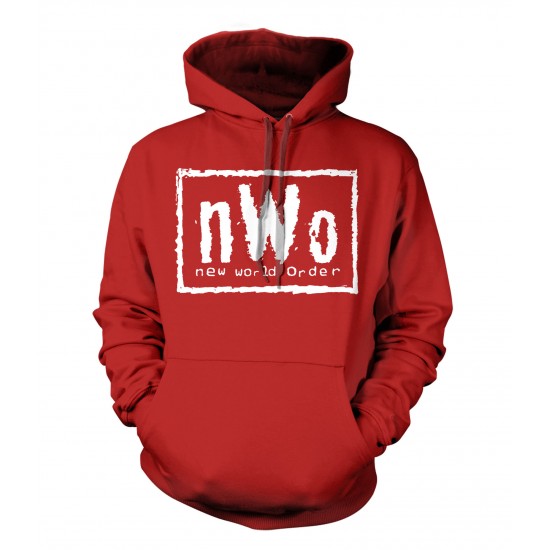 nWo Logo Hoodie White Print