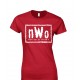 nWo Logo Juniors Shirt White Print