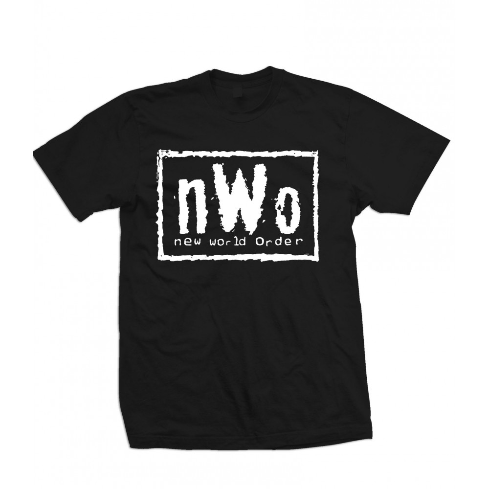 nWo Logo T Shirt White Print - ZF2 Explicit Clothing™