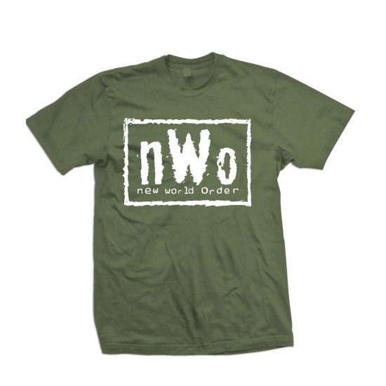 nWo Logo T Shirt White Print