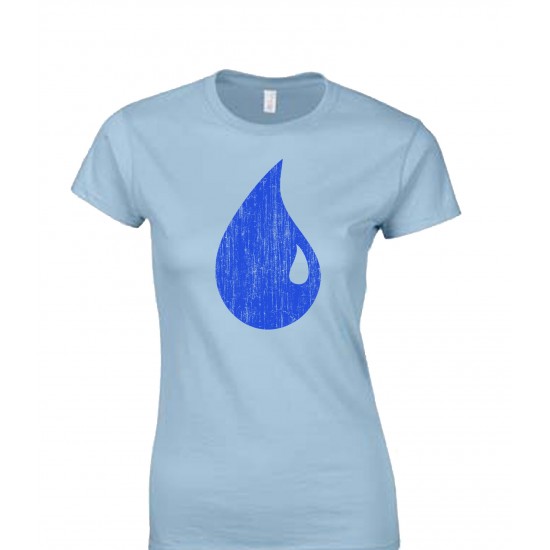 Magic The Gathering Blue Mana Water Drop Juniors T Shirt