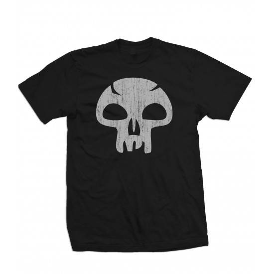 Magic The Gathering: "Black Mana" Skull T Shirt