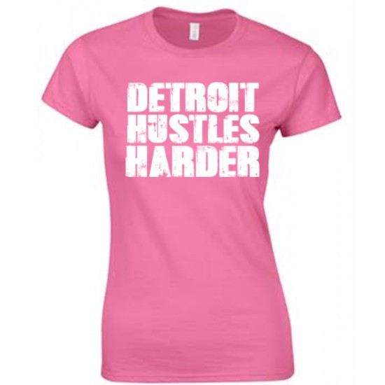 Detroit Hustles Harder Juniors T Shirt