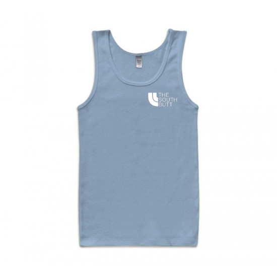 The South Butt Left Chest Print Tank Top