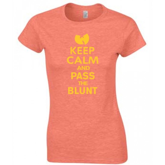 Keep Calm Pass the Blunt Juniors T Shirt