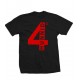 4 Hunnid Red Print Youth T Shirt
