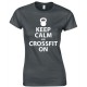 Keep Calm and CrossFit On Juniors T Shirt 