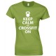 Keep Calm and CrossFit On Juniors T Shirt 