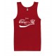 Muscle Up Tank Top White Print
