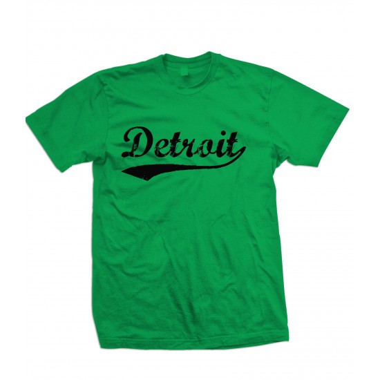 Detroit Retro Black Print Youth T Shirt 